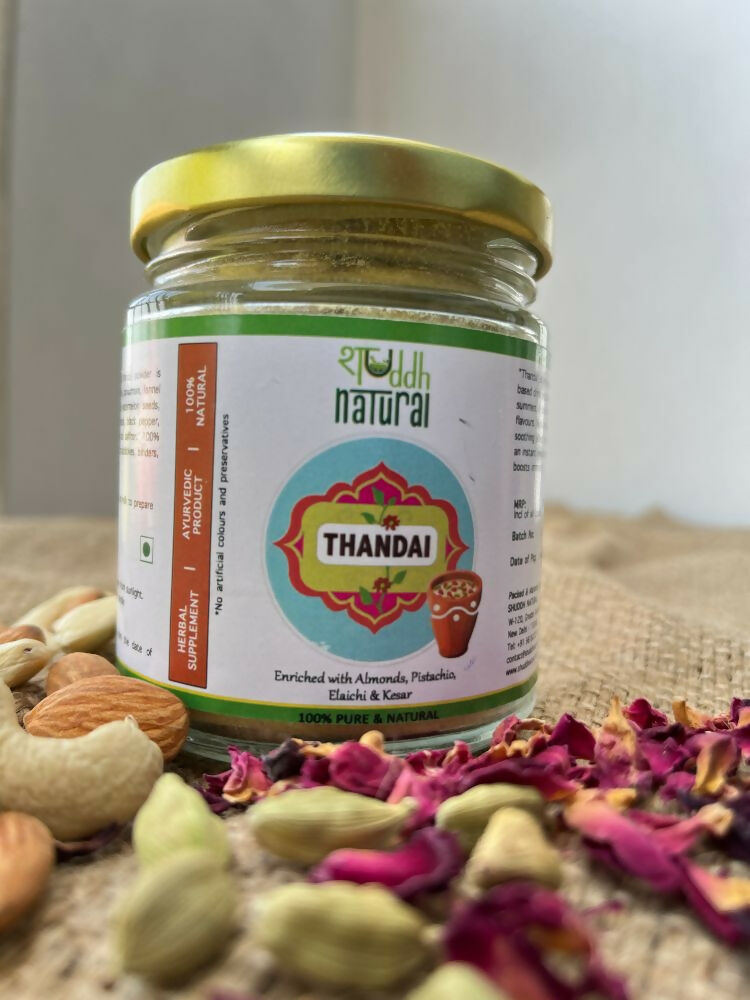 Shuddh Natural Ubtan Based Herbal Gulal, Ayurvedic Thandai Powder | Holi Gift Hamper