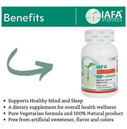 Iafa Ayuveda Ashwagandha Root Extract Veg Capsules