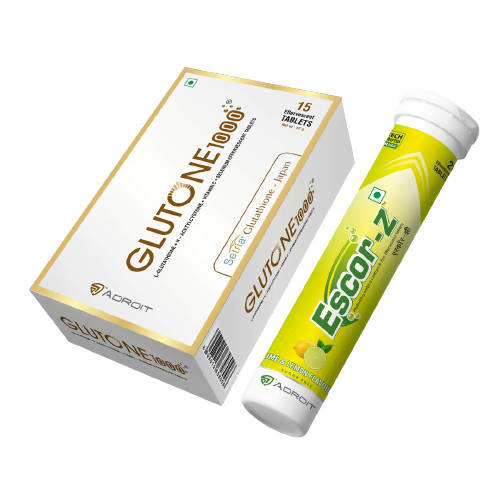 Glutone 1000 & Escor-Z Tablets Combo Pack - Indyancart