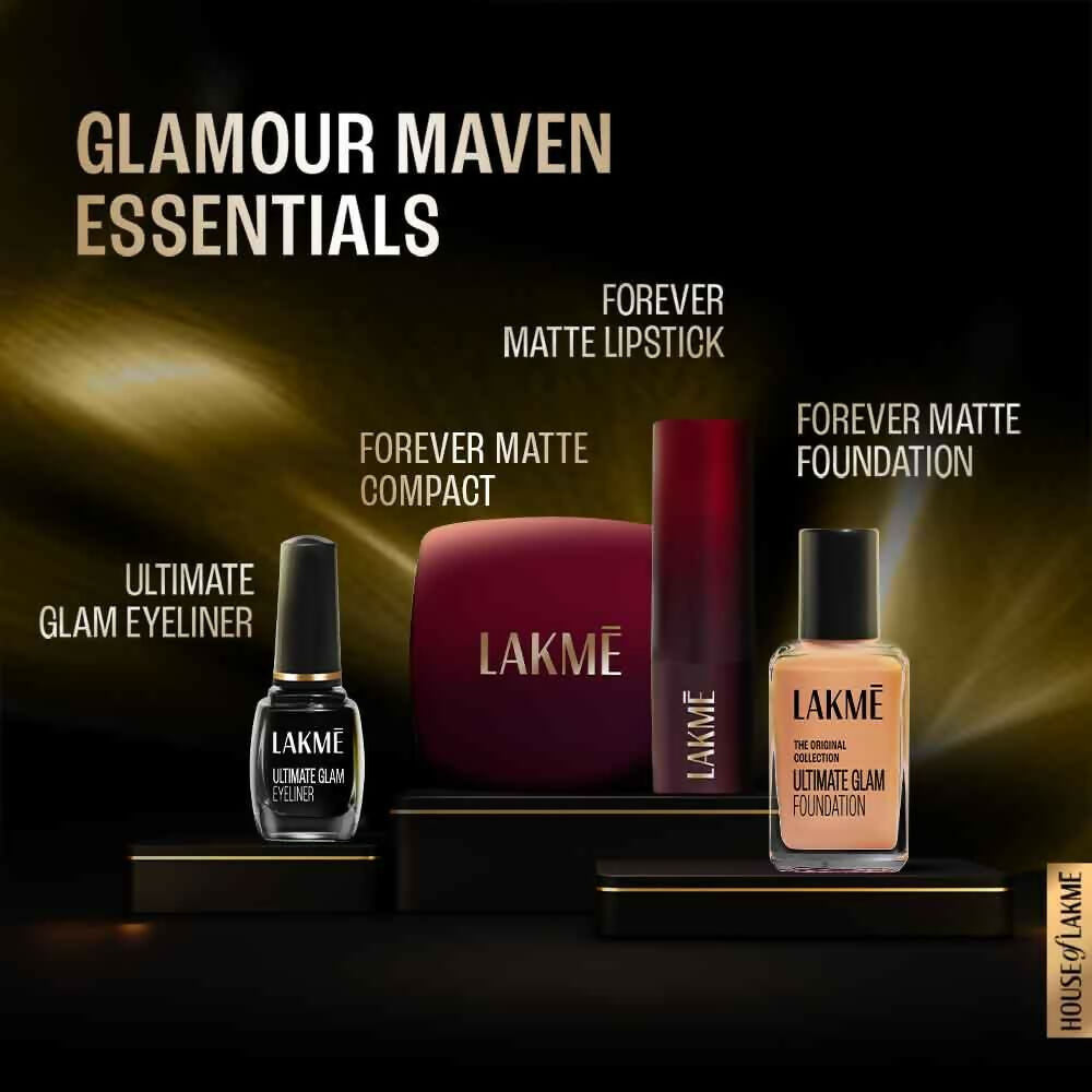 Lakme Forever Matte Lipstick in Pink Prom with French Rose Oil, showcasing a smooth, matte lipstick applied to lips.