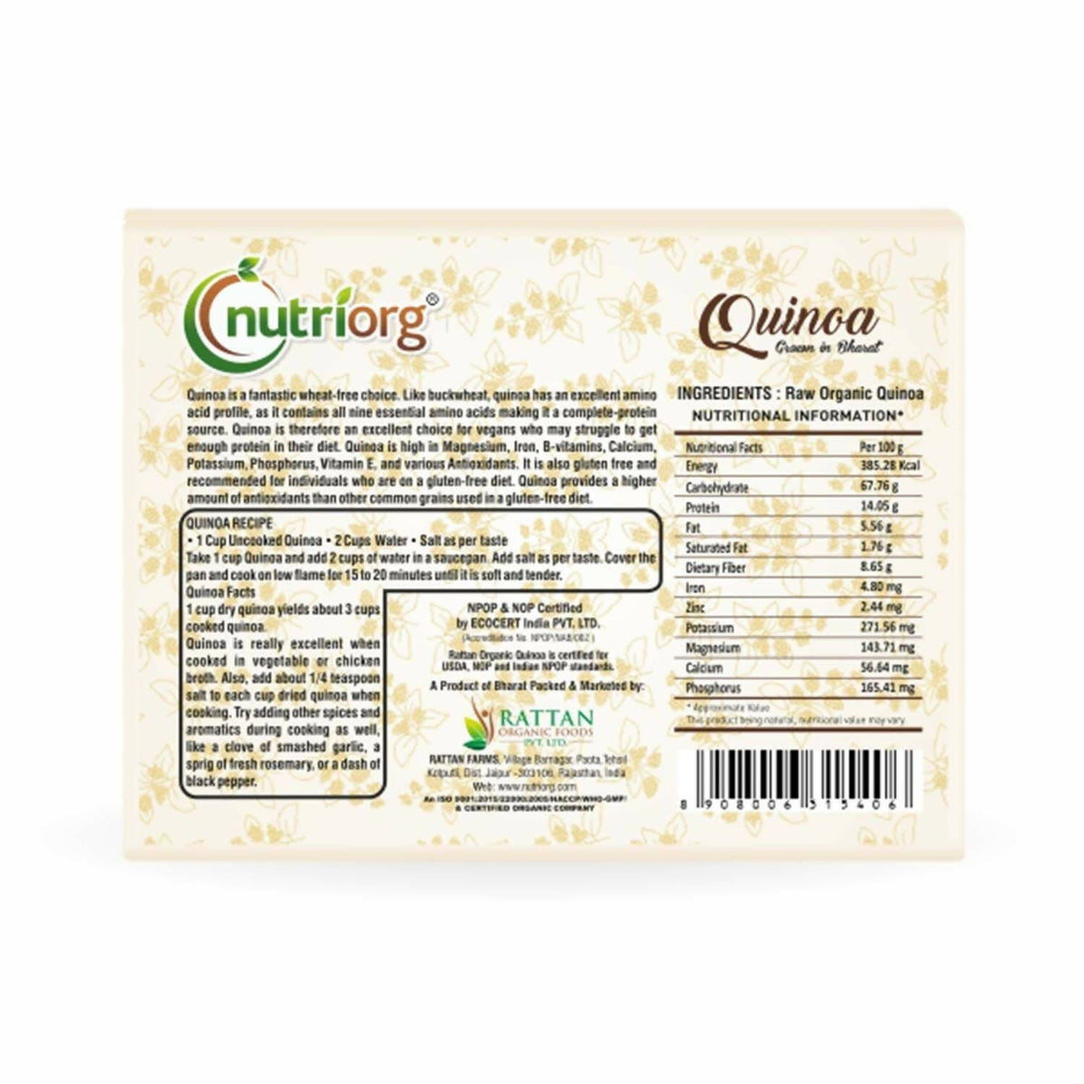 Nutriorg Organic Quinoa