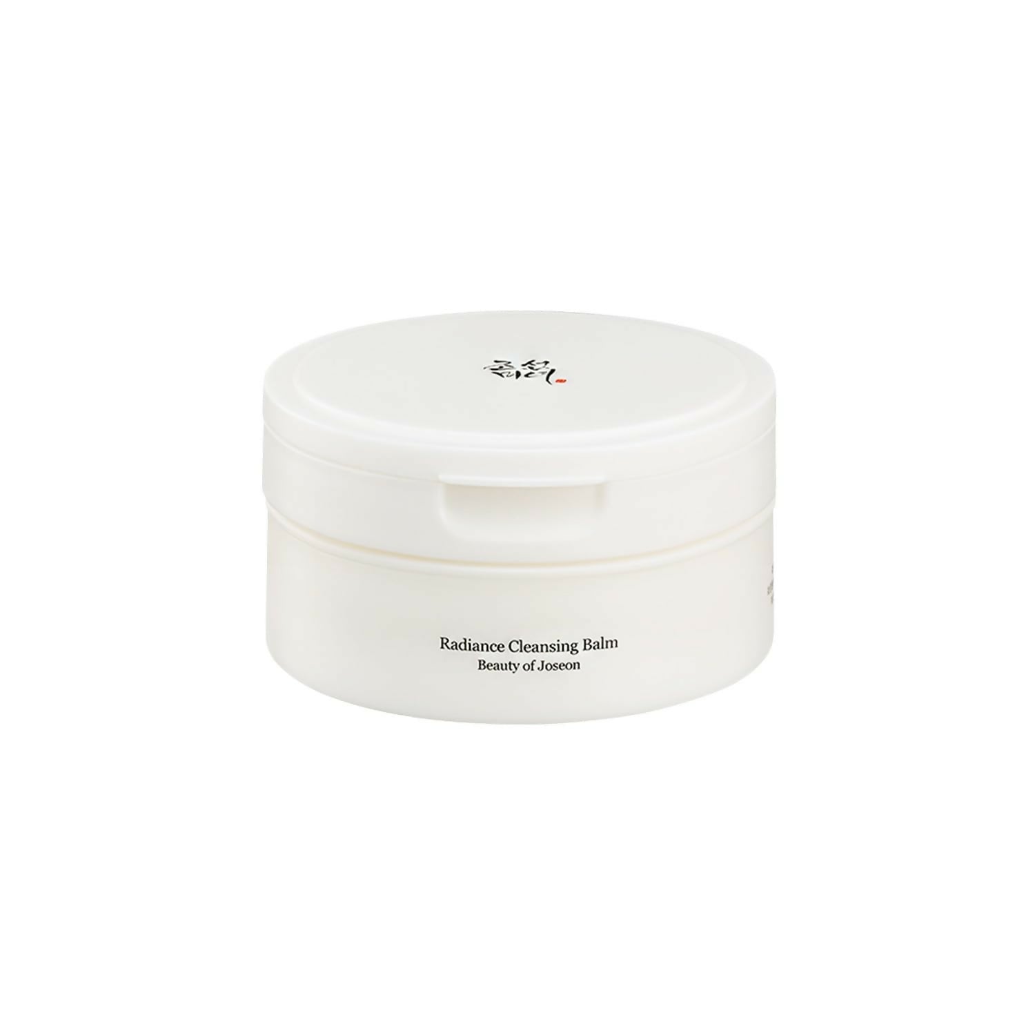 Beauty of Joseon Radiance Cleansing Balm in a jar, Korean skincare cleanser with a smooth, creamy texture for radiant skin.