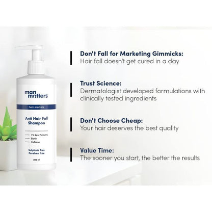 Man Matters Anti Hair Fall DHT Blocking Shampoo - Indyancart