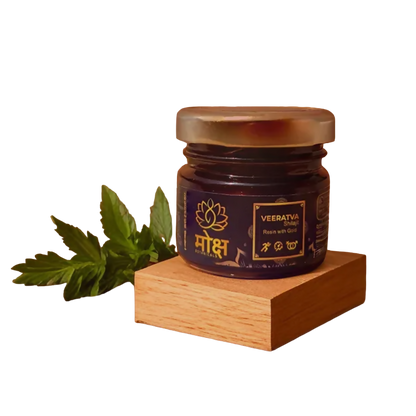 Moksha Botanicals Veeratva SJ Resin with Gold