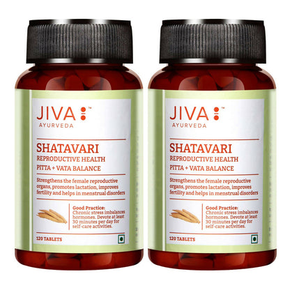 Jiva Ayurveda Shatavari Tablets - Indyancart