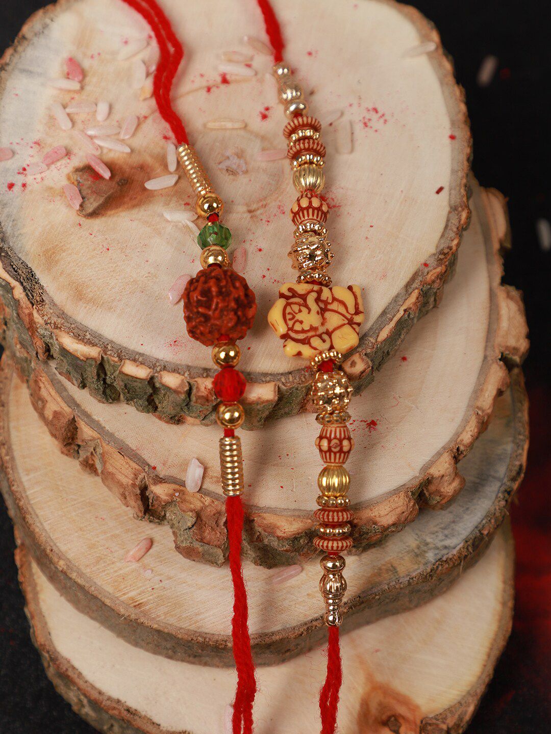 Anouk Set Of 2 Beaded Rakhi