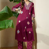 Dhiyona IE Women Ethnic Motifs Printed Cotton Kurta with Trousers