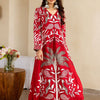 Dhiyona IE Floral Printed V-Neck Kurta with Palazzos