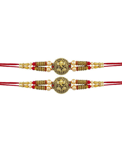 Indyancart Set Of 2 Thread Rakhi