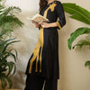Dhiyona IE Printed V-Neck Three-Quarter Sleeves Tunic And Trousers