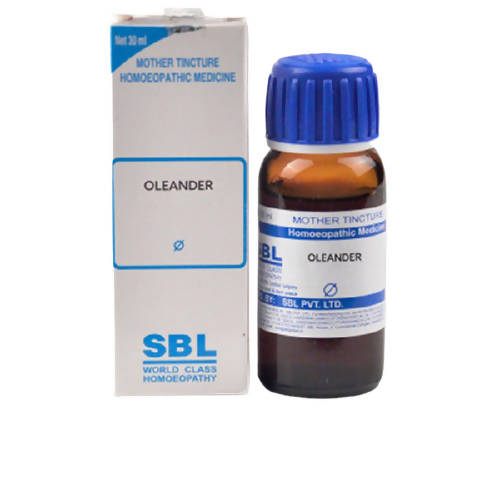 SBL Homeopathy Oleander Mother Tincture Q bottle, wellness product with dropper, used for natural health support