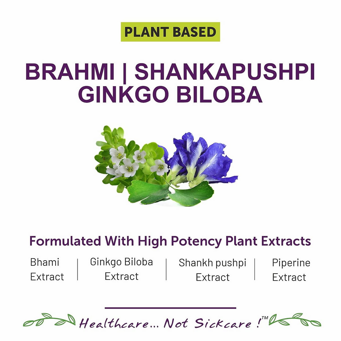 Bliss Welness Brahmi Shankpushpi Ginkgo Biloba Tablets - Indyancart