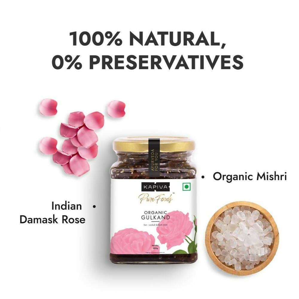 Kapiva Ayurveda Pure Foods Organic Gulkand - Indyancart