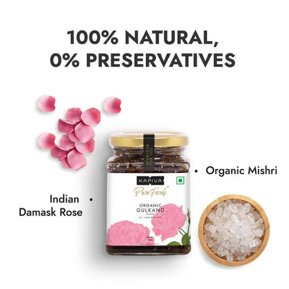 Kapiva Ayurveda Pure Foods Organic Gulkand - Indyancart
