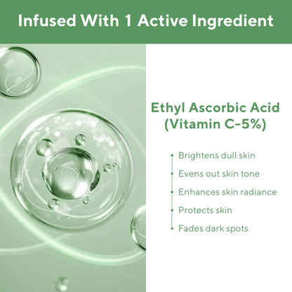 Cos-IQ Vitamin C-5% Brightening and Glow Face Wash with refreshing formula and vibrant orange packaging.