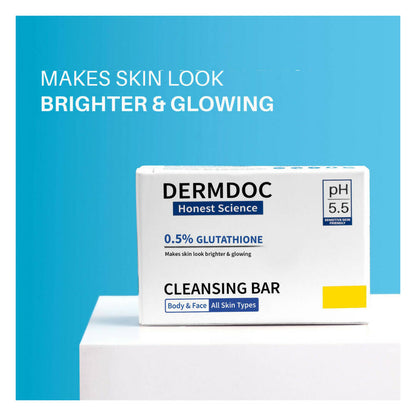 Dermdoc 0.5% Glutathione Cleansing Bar - Indyancart