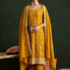 Dhiyona IE Women Ethnic Motifs Embroidered Regular Thread Work Kurta with Trousers & With Dupatta