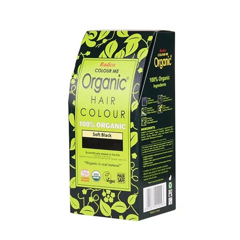 Radico Organic Hair Colour-Soft Black - Indyancart