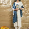 Indyancart IE Women Ethnic Motifs Embroidered Kurta with Trousers & Dupatta