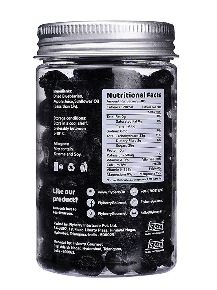 Flyberry Gourmet Dried Bold Blueberries - Indyancart