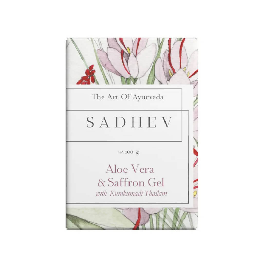 Sadhev Aloe Vera & Saffron Gel With Kumkumadi Thailam - Indyancart