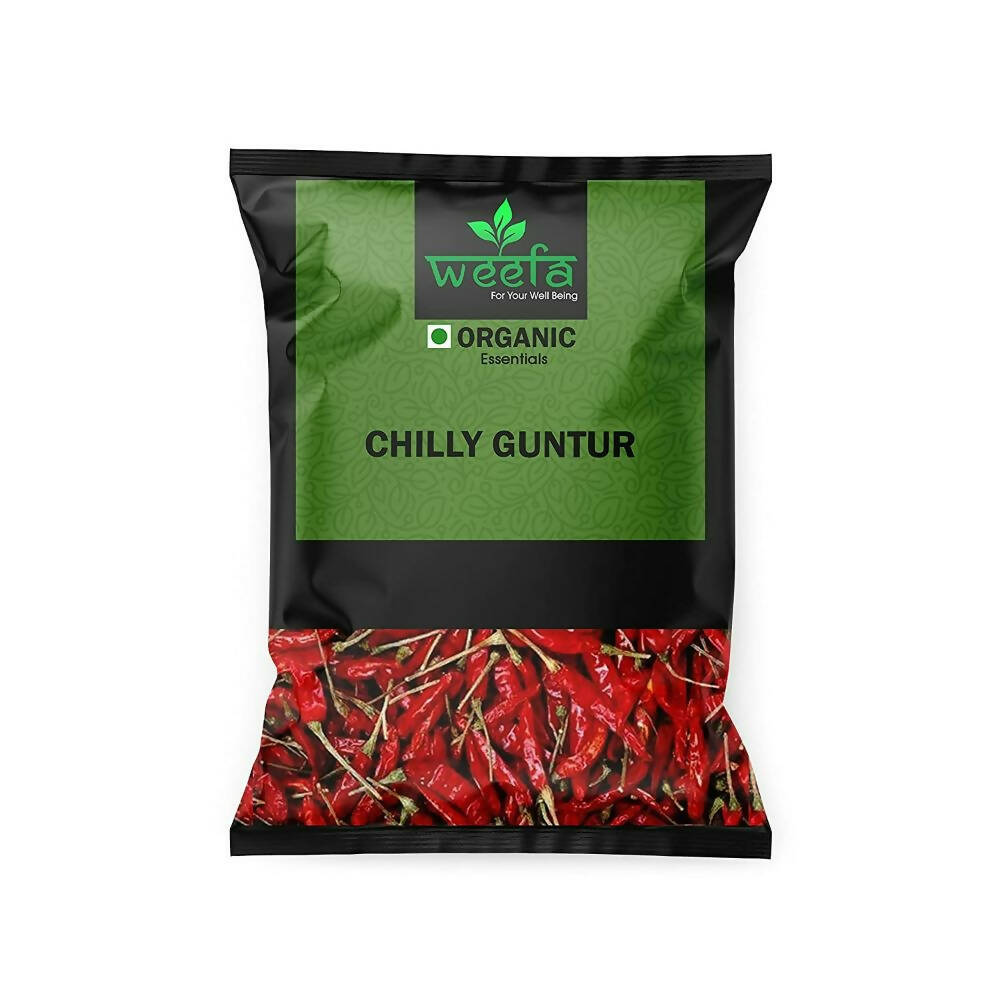 Weefa Organic Guntur Dried Red Sannam Chilli