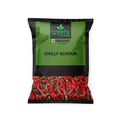 Weefa Organic Guntur Dried Red Sannam Chilli