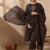 Dhiyona IE Women Ethnic Motifs Printed Cotton Kurta with Trousers & Dupatta
