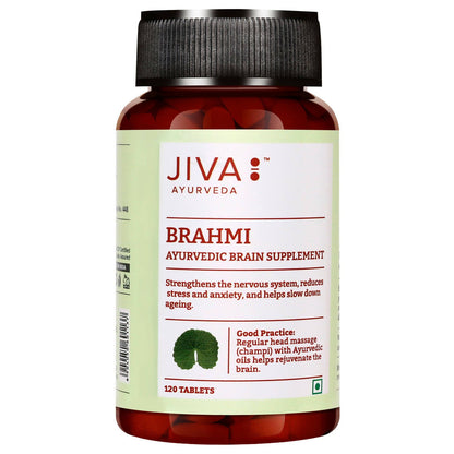 Jiva Ayurveda Brahmi Tablets - Indyancart