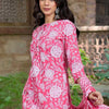 Dhiyona IE Women Floral Printed Regular Pure Cotton Kurta with Trousers & With Dupatta