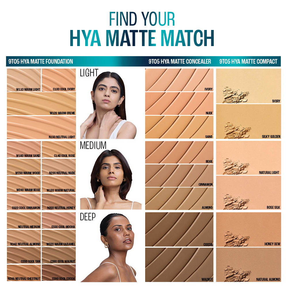 Lakme 9to5 Hya Matte Foundation + Hyaluronic Acid - Neutral Medium