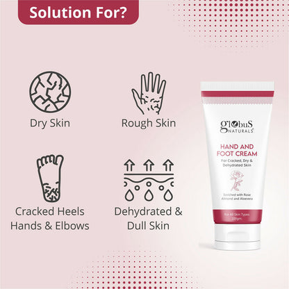 Globus Naturals Nourishing Hand & Foot Cream, On The Go Hydration