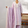 Indyancart IE Women Ethnic Motifs Embroidered Regular Thread Work Pure Cotton Kurta with Trousers & With Dupatta