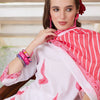 Indyancart IE Women Ethnic Motifs Printed Regular Pure Cotton Kurta with Trousers & With Dupatta