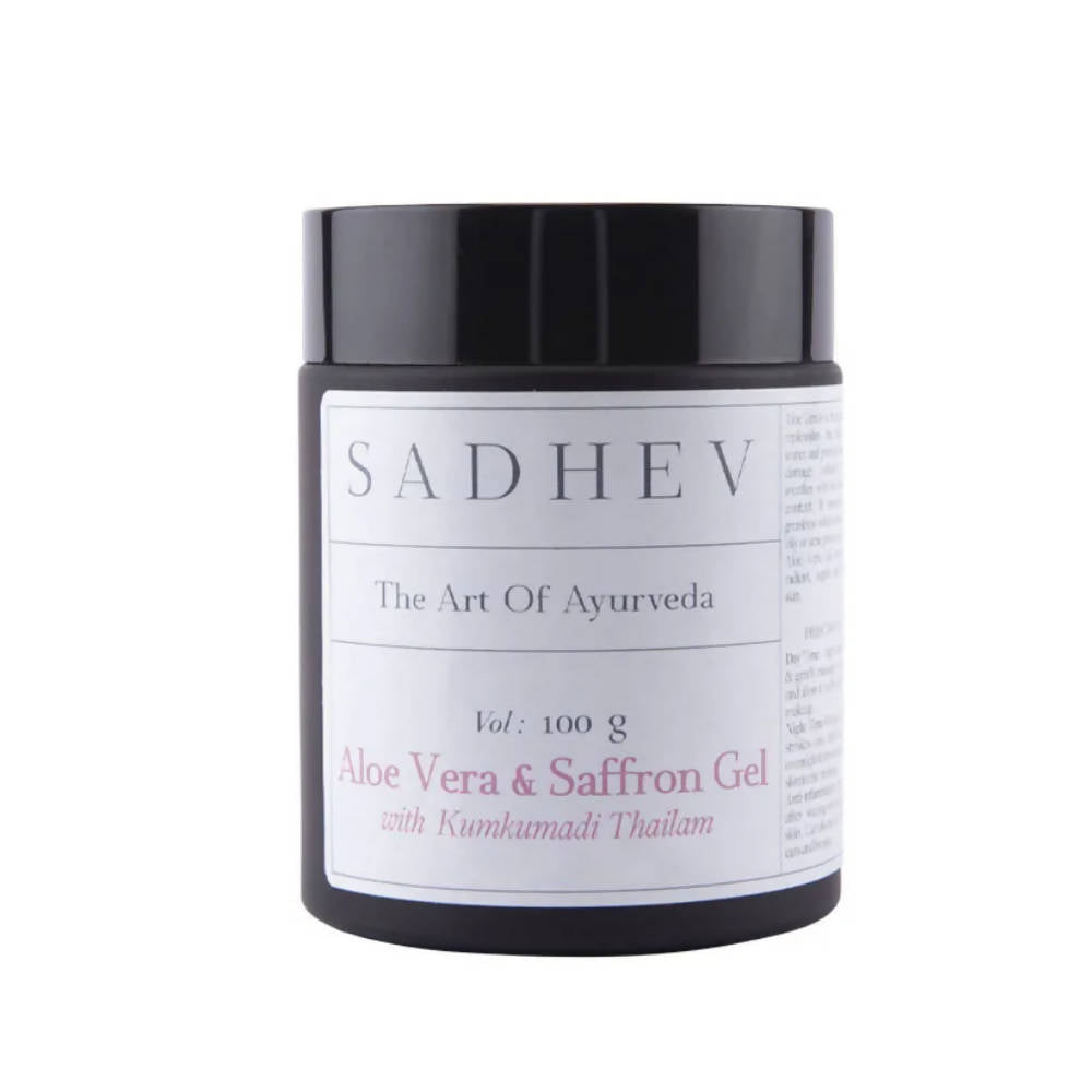 Sadhev Aloe Vera & Saffron Gel With Kumkumadi Thailam - Indyancart
