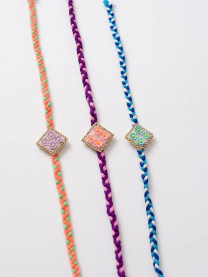 Anouk Set Of 3 Multicolor Ad Thread Rakhi With Roli Chawal Chandan Mishri