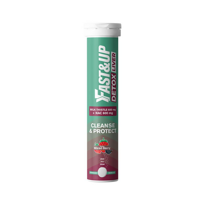 Fast&Up Liver Detox - Daily Liver Cleanser Drink Milk Thistle + NAC Tablets