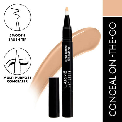 Lakme Absolute Instant Airbrush Concealer Pen - Ivory - Indyancart