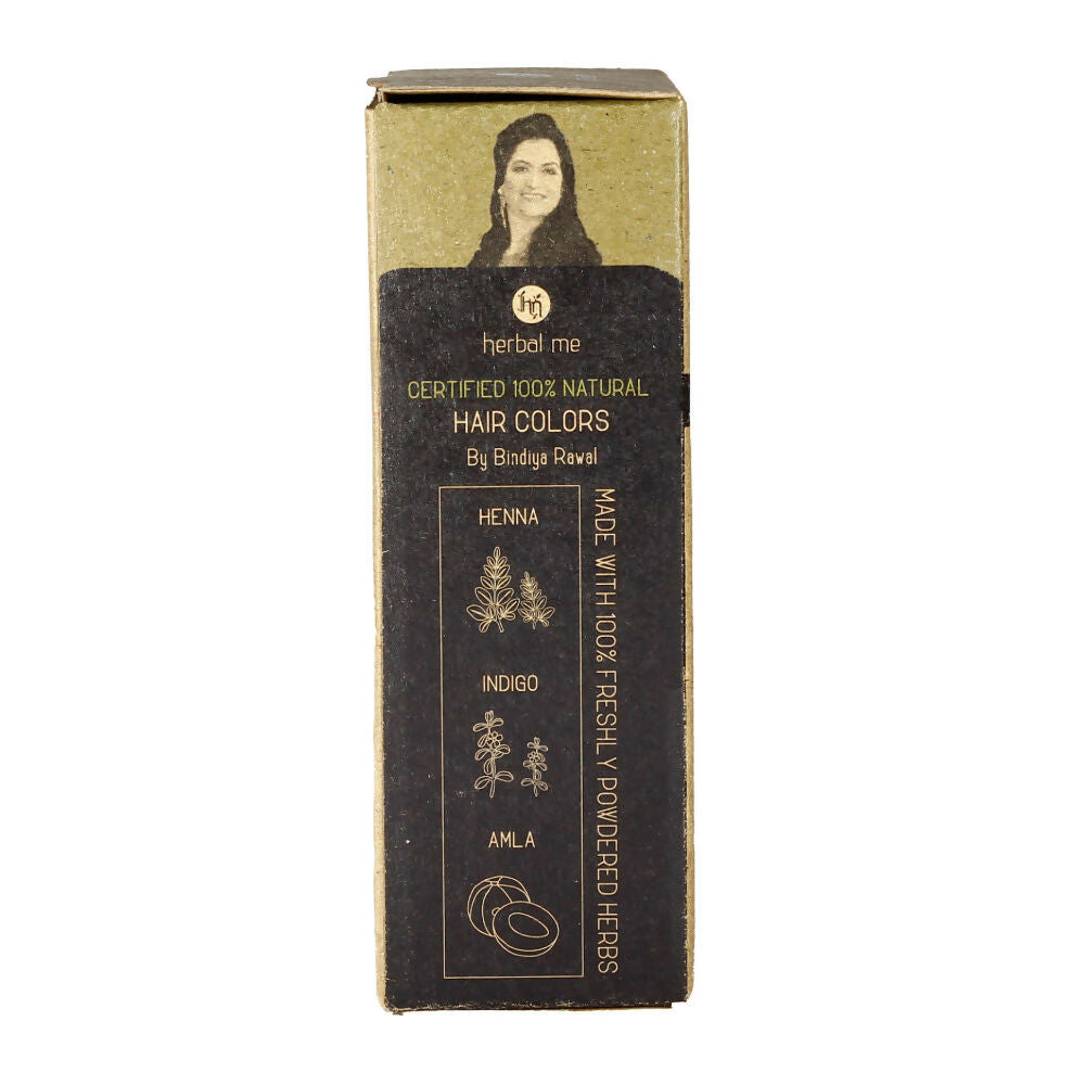 Herbal Me Soft Black Natural Hair Color box showing the product packaging with black hair color and herbal ingredients.