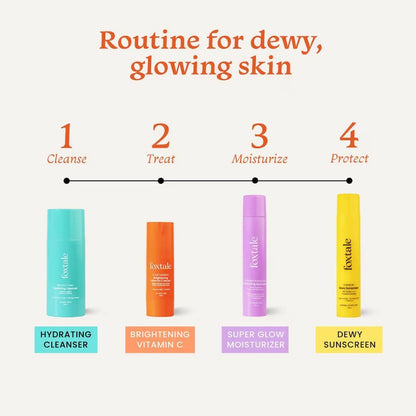 Foxtale skincare sunscreen bottle from the Flawless Skin Combo, designed to protect and hydrate skin.