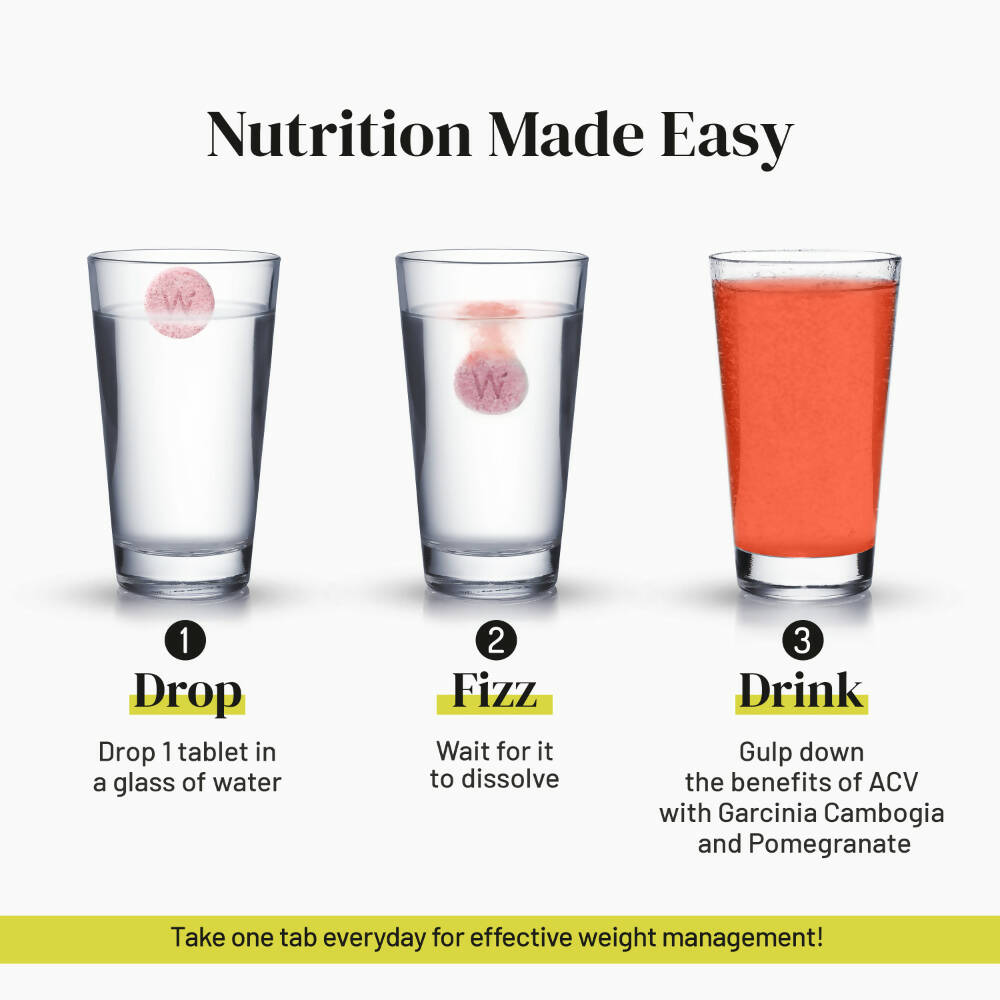 Wellbeing Nutrition Apple Cider Vinegar Effervescent Tablets - Indyancart