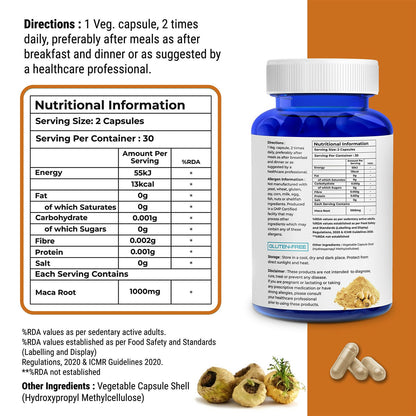 Biovitalia Organics Maca Rootcapsule Capsules