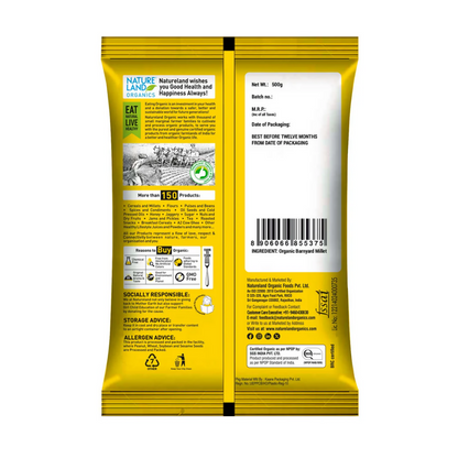 Nature Land Organics Barnyard Millet