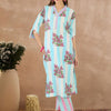 Indyancart IE Women Printed Regular Pure Cotton Kurta with Trousers