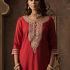 Dhiyona IE Women Ethnic Motifs Embroidered Kurta with Trousers