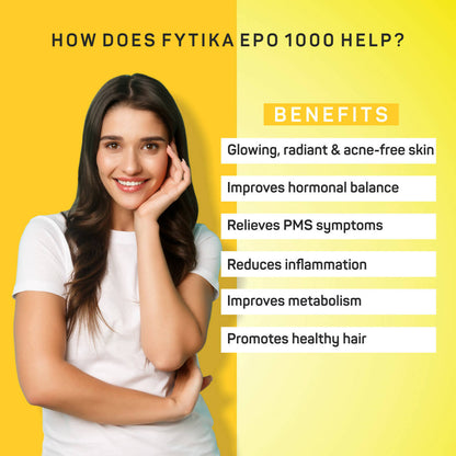 Fytika Epo 1000 Evening Primrose Oil and Tocotrienol Capsules - Indyancart
