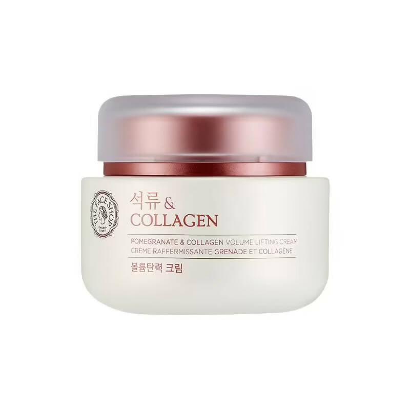 The Face Shop Pomegranate & Collagen Volume Lifting Cream - Indyancart