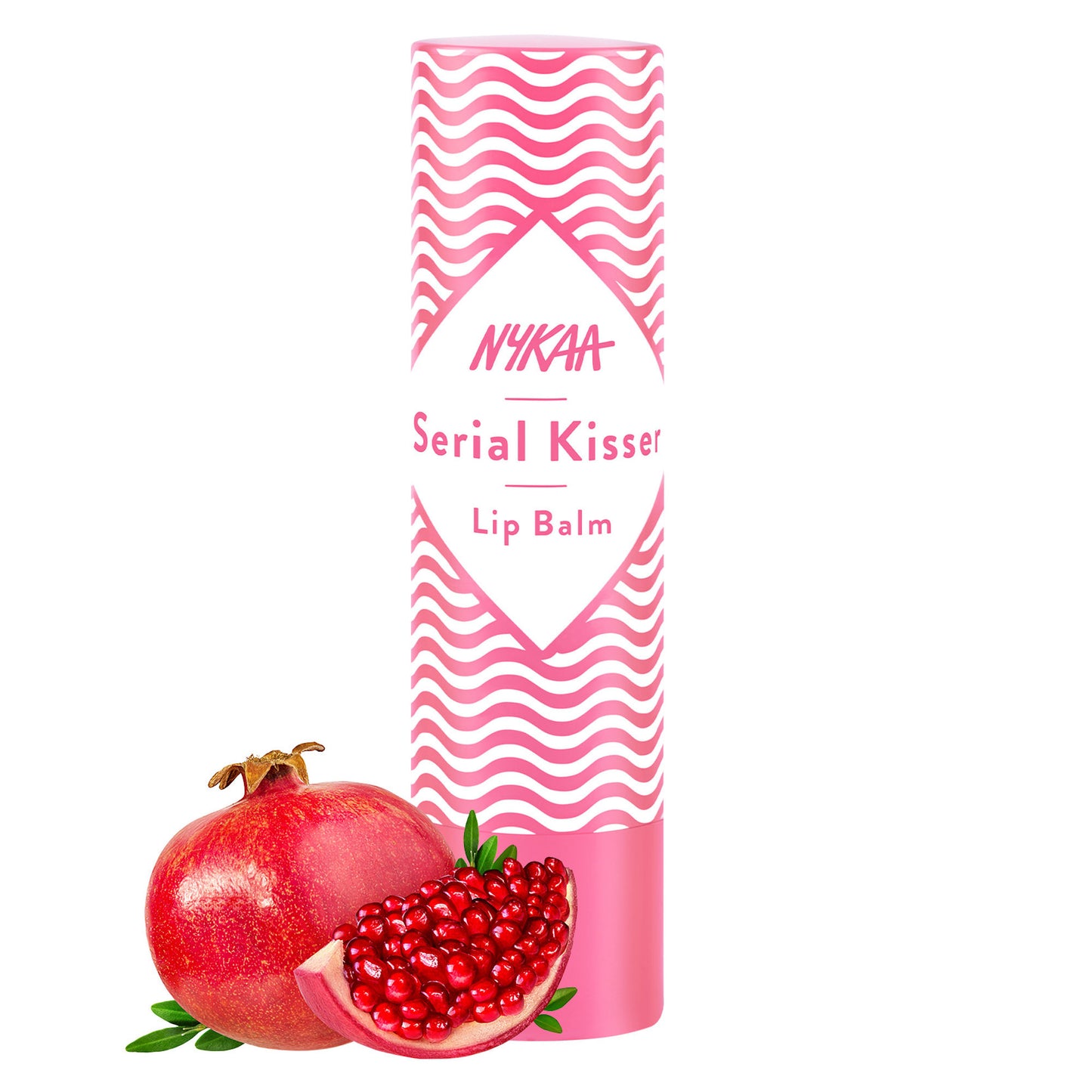 Nykaa Serial Kisser Moisturising Lip Balm With Shea Butter & Vitamin E - Pomegranate