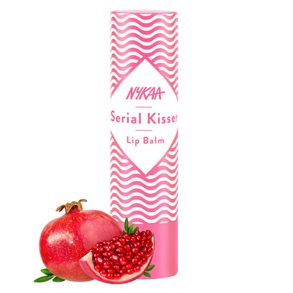Nykaa Serial Kisser Moisturising Lip Balm With Shea Butter & Vitamin E - Pomegranate