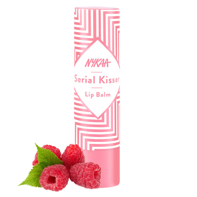 Nykaa Serial Kisser Moisturising Lip Balm With Shea Butter & Vitamin E - Raspberry